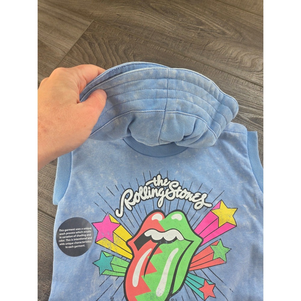 Rolling stones baby girl romper and hat set 24 mos - Picture 2 of 2
